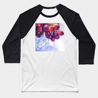 Grapes in Crystal Bowl- 2 Baseball T-Shirt